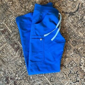 Figs Scrub Pants Women's Royal Blue Kade Cargo Scrub Pants